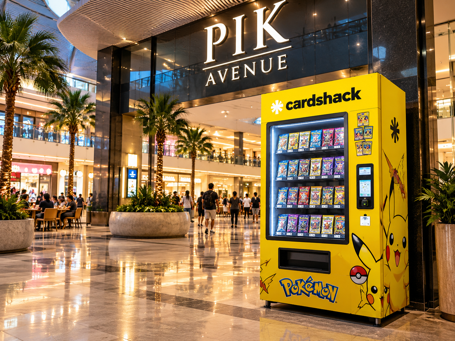 Cardshack vending machine at PIK Avenue